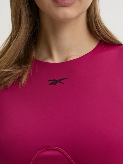 Reebok top treningowy LUX Collection kolor różowy 100214319