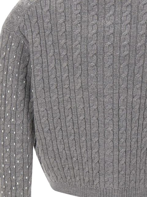 Max Mara Tamigi cable-knit cardigan - Grey