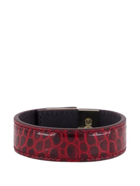 TOM FORD leather bracelet - Red - zdjęcie produktu nr 2