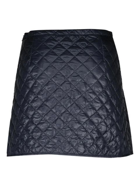 Moncler quilted mini skirt - Blue