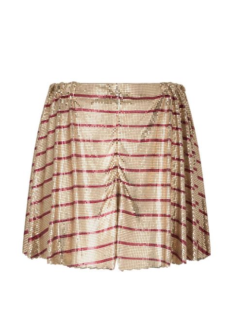 Rabanne striped shorts - Gold - zdjęcie produktu nr 1