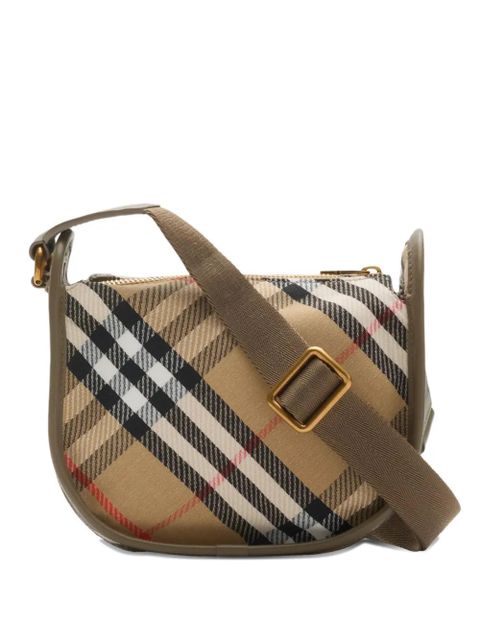 Burberry B buckle check mini cross body bag - Neutrals - zdjęcie produktu nr 1