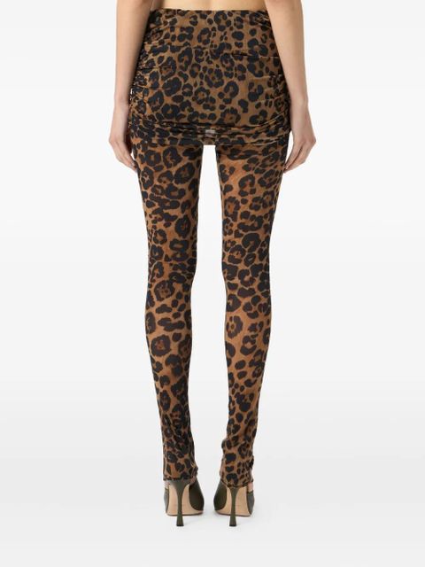 Blumarine leopard-print leggings - Brown