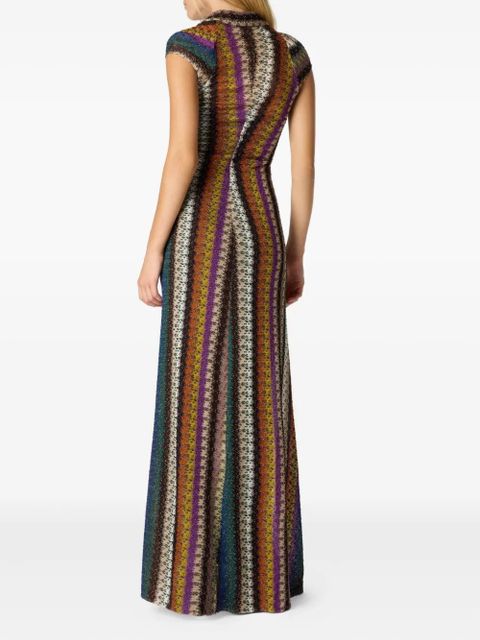 Missoni stripe-pattern maxi dress - Multicolour