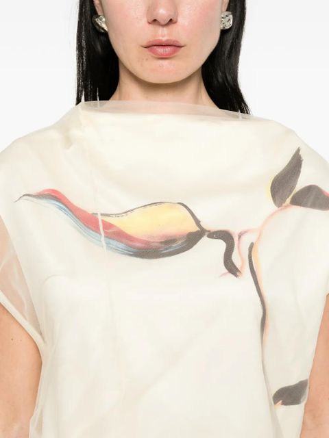 Sportmax floral print dress - Neutrals