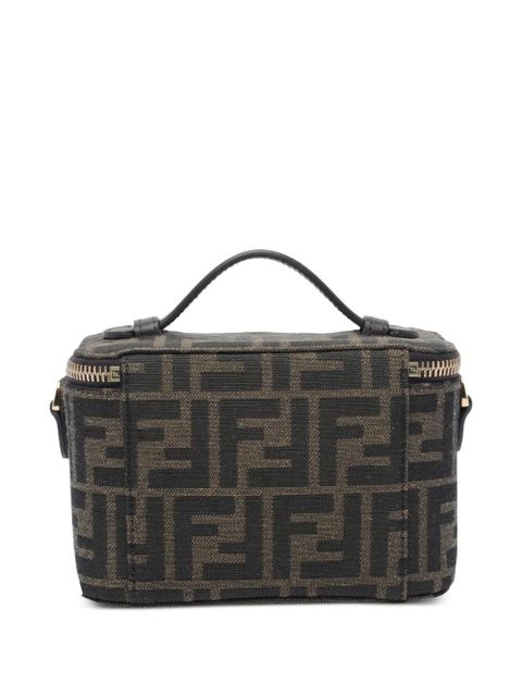 FENDI Vanity FF jacquard mini bag - Black