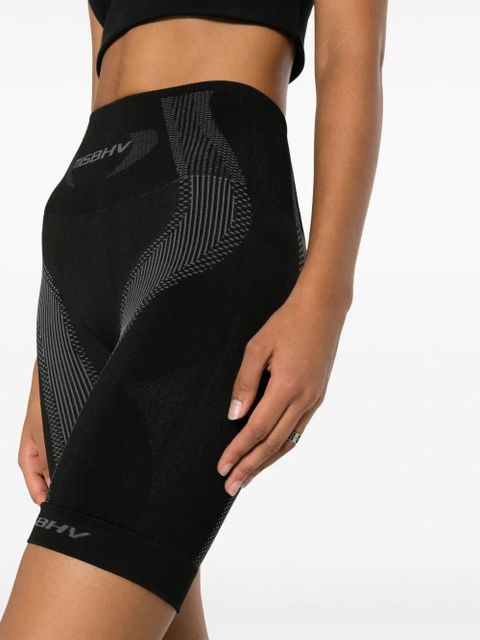 MISBHV logo intarsia-knit cycling shorts - Black