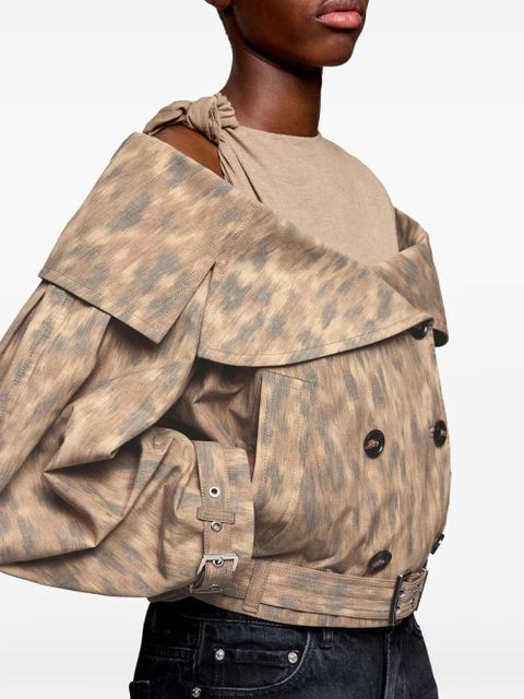 GANNI off-shoulder jacket - Neutrals