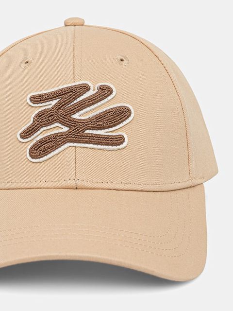 Karl Lagerfeld czapka z daszkiem damska bawełniana K/AUTOGRAPH - zdjęcie produktu nr 1