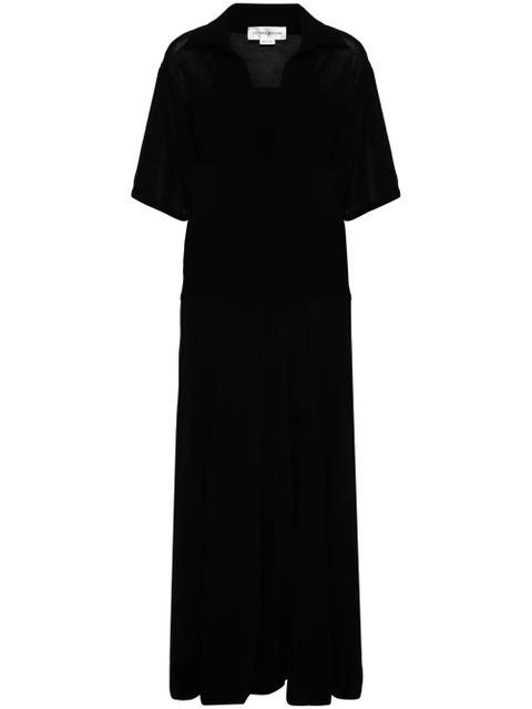 Victoria Beckham panelled knitted maxi dress - Black - zdjęcie produktu nr 1