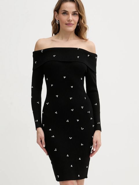 Guess sukienka ALISHA kolor czarny mini dopasowana W5BK64 Z2YJ2 - zdjęcie produktu nr 1