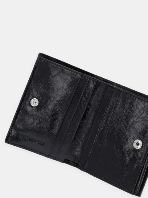 Karl Lagerfeld Jeans portfel skórzany damski kolor czarny B1W30191