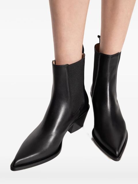Gianvito Rossi pointed-toe ankle boots - Black