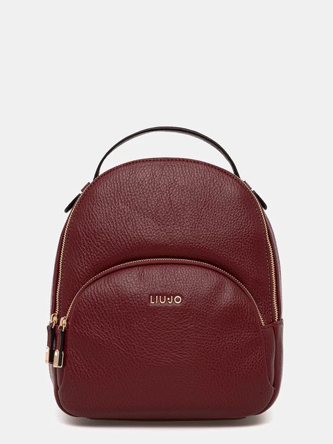 Liu Jo plecak damski kolor bordowy mały gładki AF5157.E0027 - zdjęcie produktu nr 1