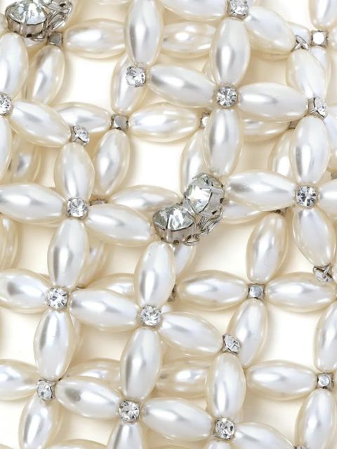 Simone Rocha embellished sailor scarf - White