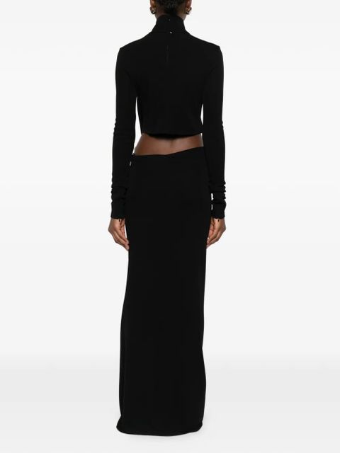 Sportmax Spxscout tie-detail maxi dress - Black