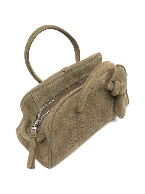 Jacquemus Le Petit Turismo woven totebag - Green