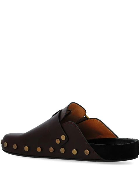 ISABEL MARANT buckle-fastening studded slip-ons - Red - zdjęcie produktu nr 2