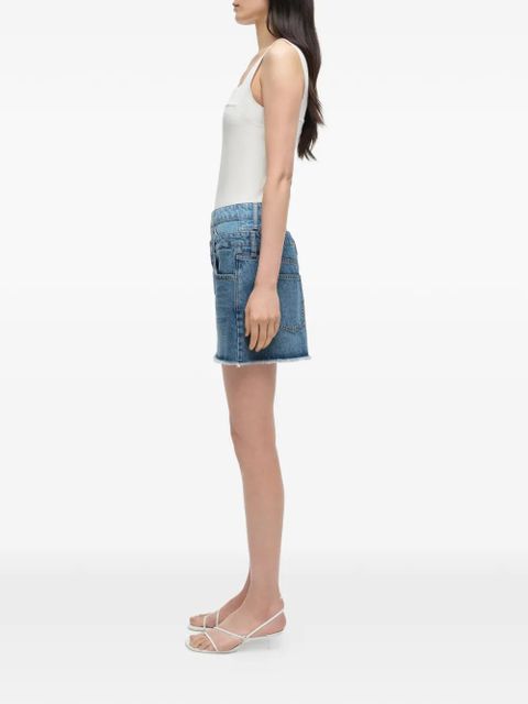 Simkhai Salix frayed mini skirt - Blue - zdjęcie produktu nr 2