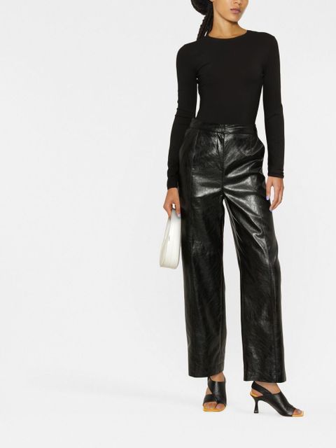 Maison Margiela round-neck long-sleeve bodysuit - Black - zdjęcie produktu nr 2