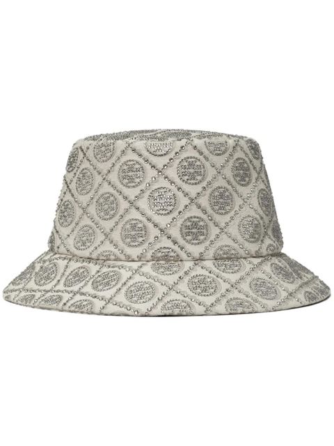 Tory Burch embellished bucket hat - Grey - zdjęcie produktu nr 1