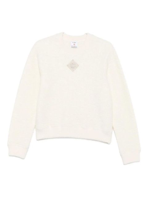 Casablanca logo-detail sweatshirt - White