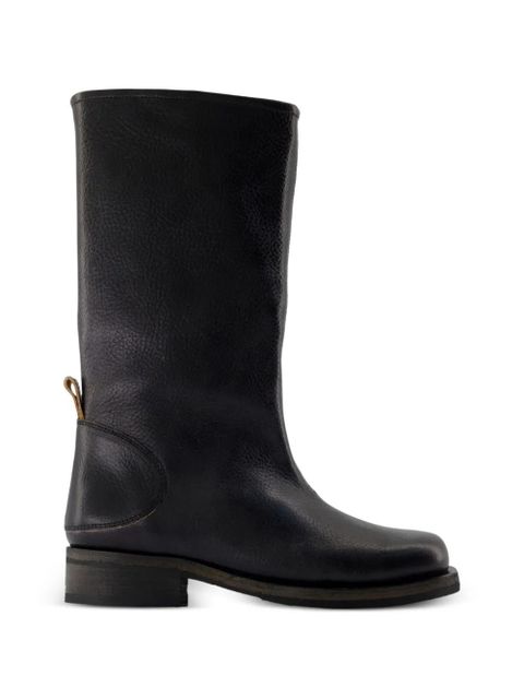 OUR LEGACY Haul Camion almond toe leather boots - Black - zdjęcie produktu nr 1