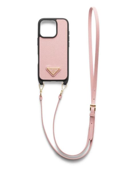 Prada detachable-strap iPhone 16 Pro case - Pink - zdjęcie produktu nr 1