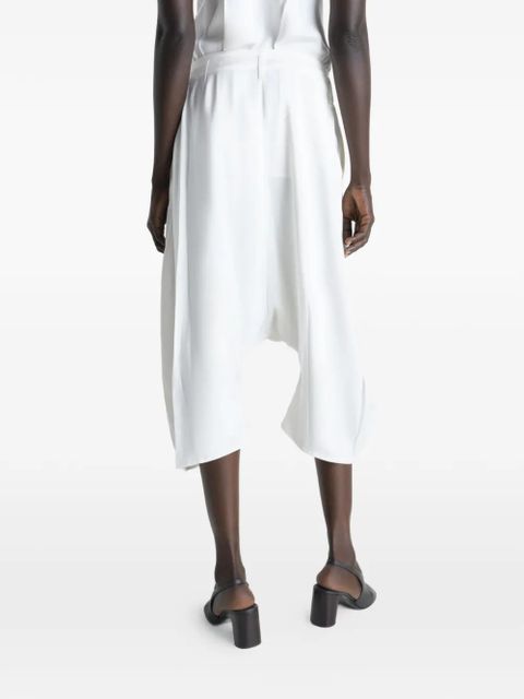 LEMAIRE pleated bermuda shorts - White
