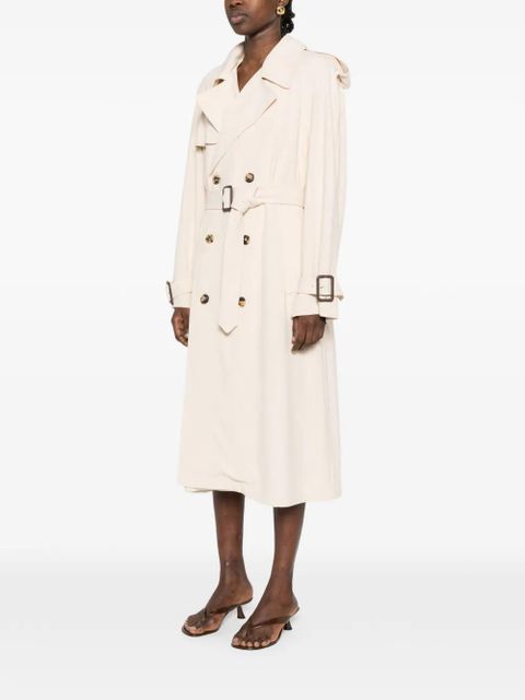 WARDROBE.NYC buttoned belted trench coat - Neutrals