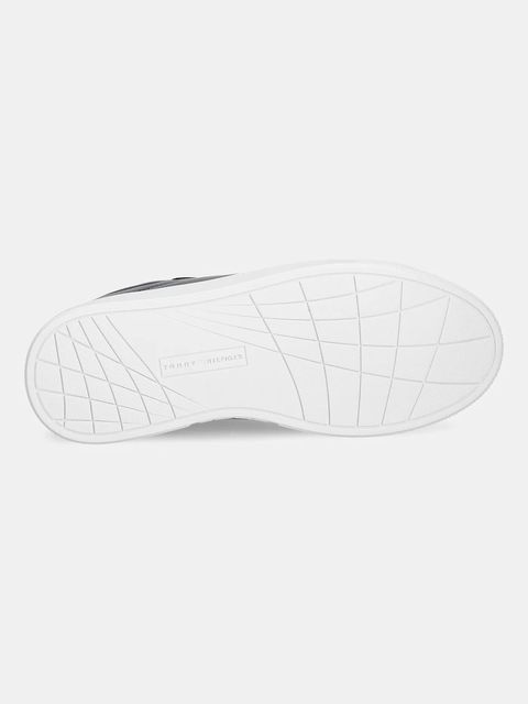 Tommy Hilfiger sneakersy skórzane ICON COURT SNEAKER damskie kolor czarny FW0FW08815