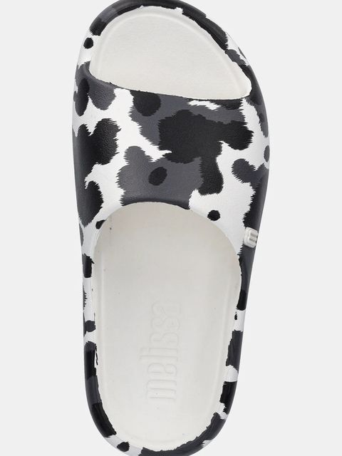 Melissa klapki MELISSA FREE PRINT SLIDE AD damskie kolor czarny M 33973.BC247