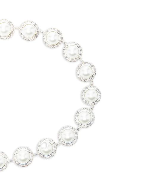 Magda Butrym pearl-crystal chain belt - Silver - zdjęcie produktu nr 2