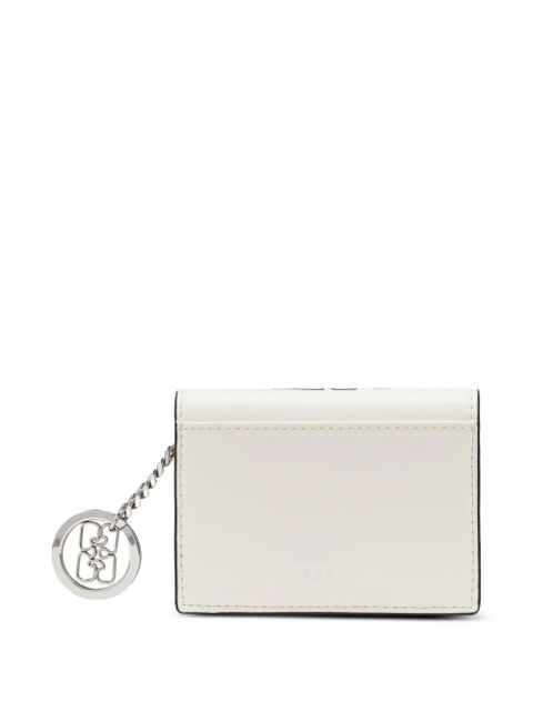 GANNI Kitty keychain wallet - Neutrals