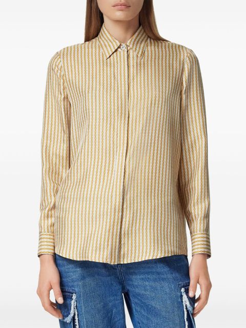 Versace Pinstripe Chain silk shirt - Neutrals - zdjęcie produktu nr 2