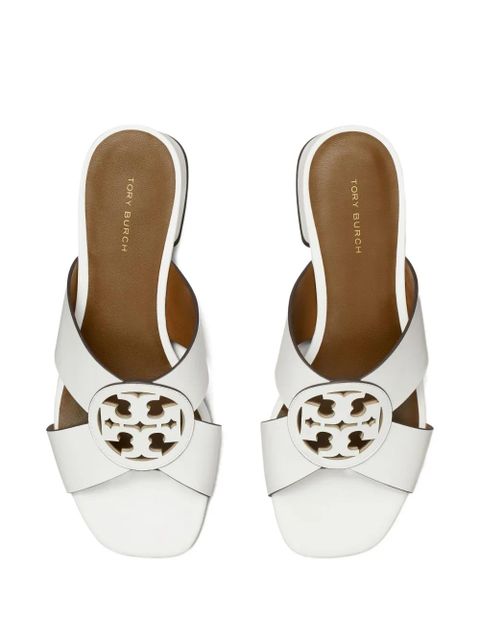 Tory Burch Miller cross-strap flat sandals - White - zdjęcie produktu nr 2