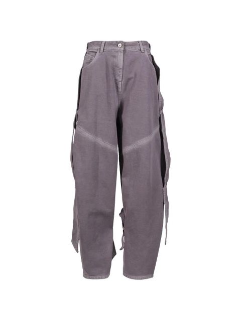 The Attico strap-detail jeans - Grey - zdjęcie produktu nr 1