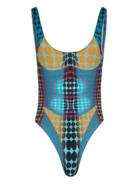 Jean Paul Gaultier Re-edition printed swimsuit - Blue - zdjęcie produktu nr 1