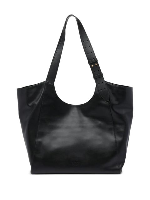 PINKO logo-detail leather shoulder bag - Black - zdjęcie produktu nr 2