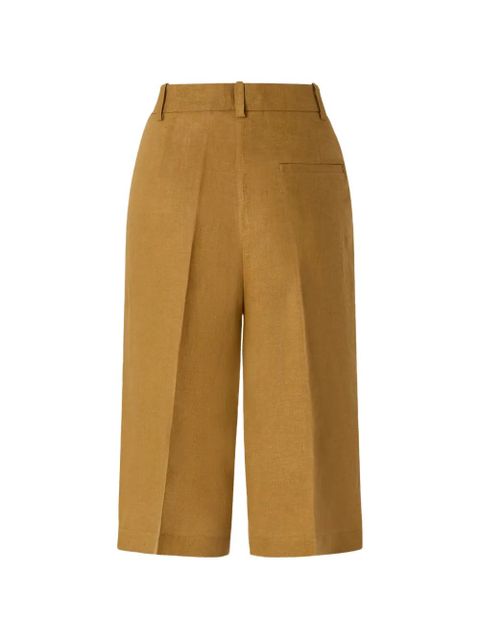 PINKO button linen shorts - Brown - zdjęcie produktu nr 2