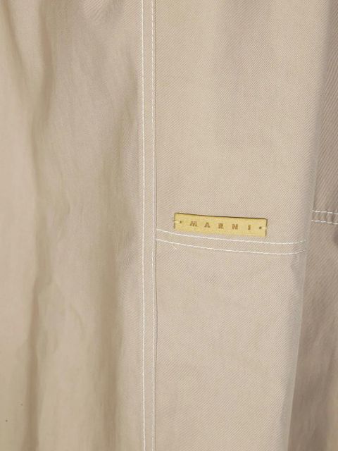 Marni ruffle-detail midi skirt - Neutrals