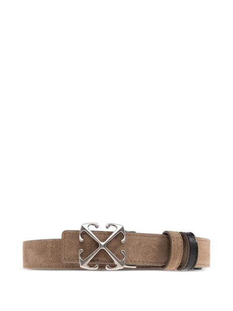 Off-White Arrows buckle suede belt - Neutrals - zdjęcie produktu nr 1