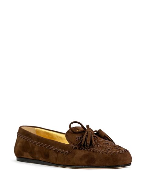 Prada whipstitch tassel loafers - Brown - zdjęcie produktu nr 2