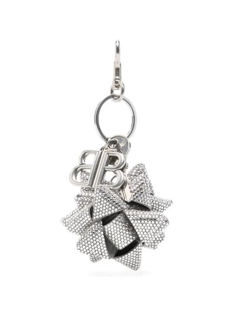 Balenciaga gifting bow keyring - Silver - zdjęcie produktu nr 1