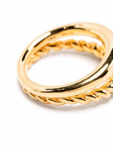 Missoma Radial double ring - Gold