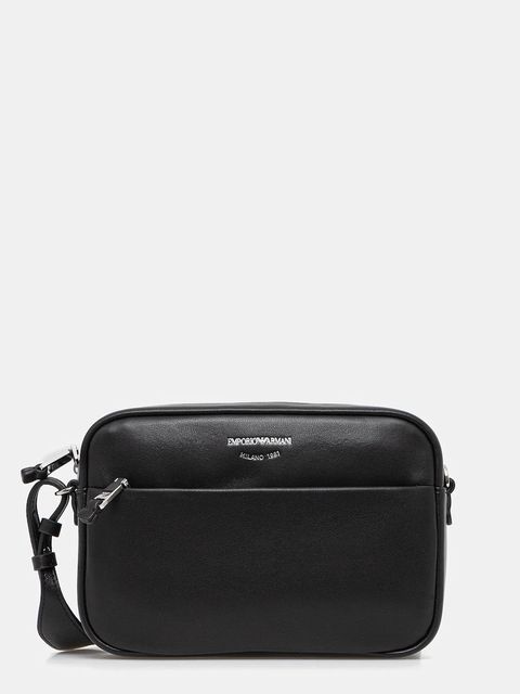 Emporio Armani torebka skórzana kolor czarny EW003032 AF19229 - zdjęcie produktu nr 1