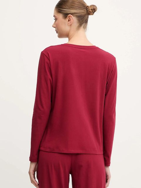 BOSS longsleeve lounge kolor bordowy 50510326