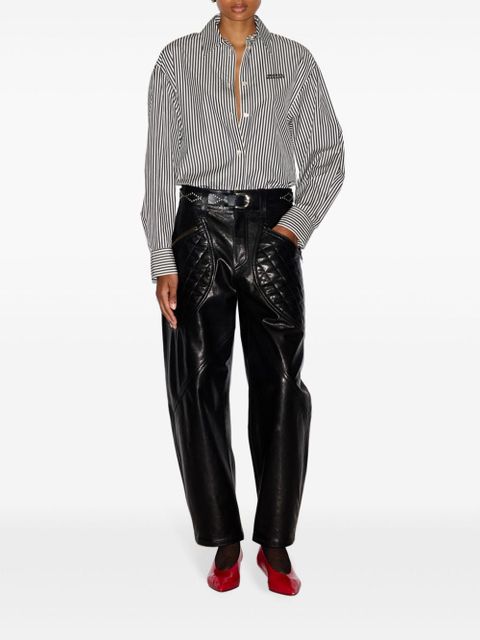 ISABEL MARANT Fabriza striped shirt - Black
