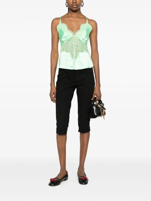 Self-Portrait lace buttoned top - Green - zdjęcie produktu nr 2