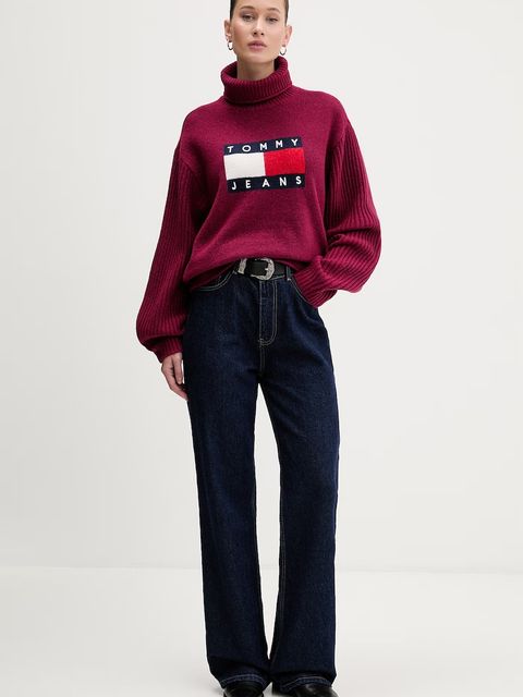 Tommy Jeans sweter z domieszką wełny - zdjęcie produktu nr 2